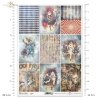 Carnival Series - Pierrot in love, mask, Venetian masks, carnival, carousel, Pierrot, Colombina, Vintage backgrounds, circus, fun, rhombus, harlequin, circus, miniature, miniatures 